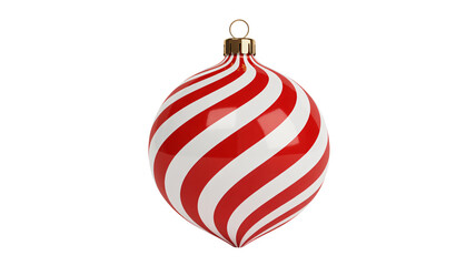 Festive red and white striped Christmas ornament to bring holiday cheer, add a touch of vibrant elegance to your seasonal designs and creative projects