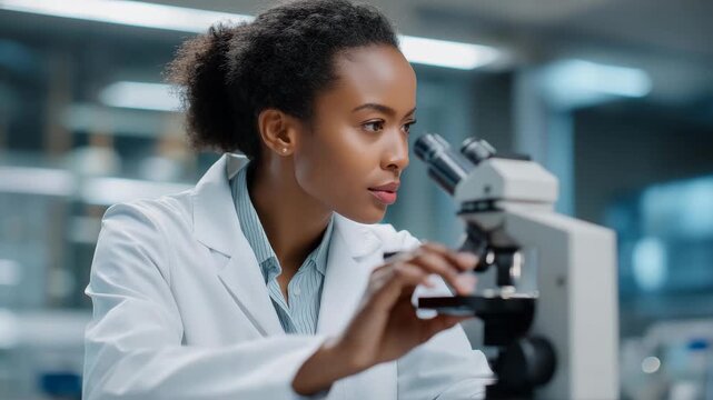 Medical researchers checking experimental protocol under microscope, symbolizing scientific dedication, precise record-keeping, and responsible research methodology in clinical environments.