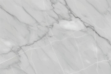 Elegant white marble texture with subtle grey veining, offering a sophisticated and natural surface for design backgrounds and architectural applications. Vector