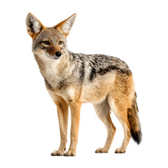 Fototapeta premium gray wolf isolated on white background