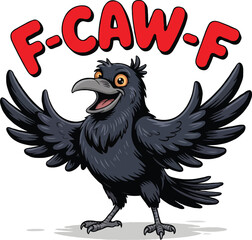 Fototapeta premium F-CAW-F Typography T-Shirt Design | Trendy Minimal Text Graphic