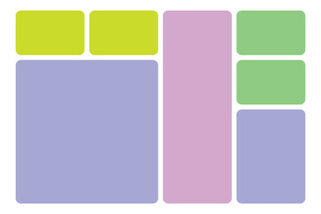 set of colorful paper tags