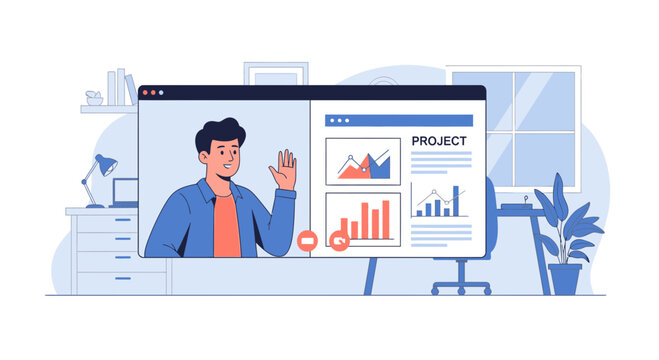 Online Presentation: Successful Collaboration And Meeting During A Remote Work Session