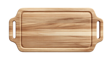 Wooden cutting board for kitchen and culinary food preparation scenes