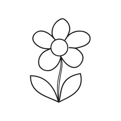 Flower Silhouette Vector Illustration