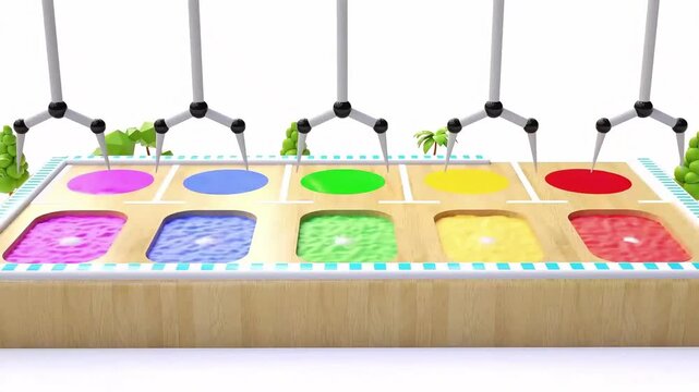 Colorful Toy eggs Learning Colors for Kids | Educational Animation Video