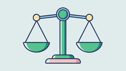 A balanced scale symbol of justice and equality