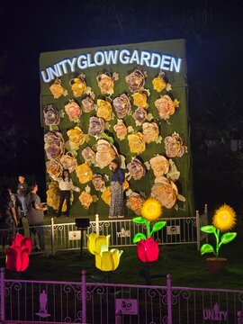 Ekta Nagar, Gujarat India - Oct 02 2025: Unity glow garden, Ektanagar Statue of unity.