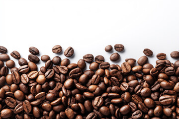 Naklejka premium coffee border with empty center space