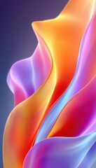 Vibrant Abstract Flowing Gradient Waves