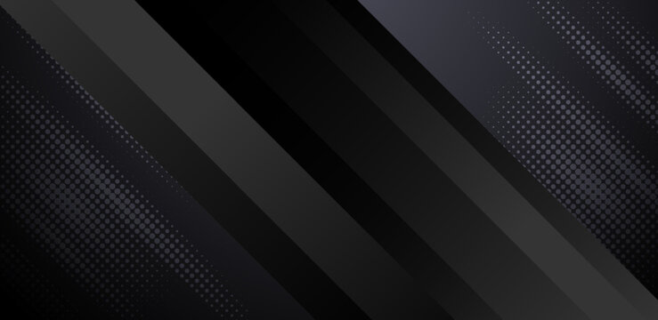 This captivating image features a modern abstract design with diagonal black and gray stripes complemented by a subtle halftone pattern that adds texture and depth creating a visually stunning graphic