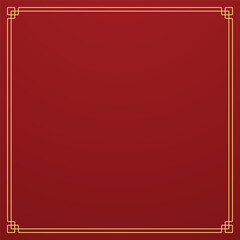 Happy Chinese new year 2026. Chinese new year banner for show product. Greeting card. China frame with lantern on red background.