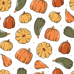 autumn thanksgiving pattern illustration