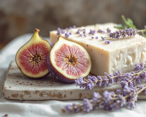 lavender soap and lavender