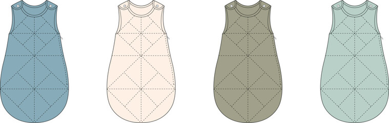Variety of Baby Sleep Sacks in Pastel Colors Gentle Comfort for a Peaceful Night's Sleep
