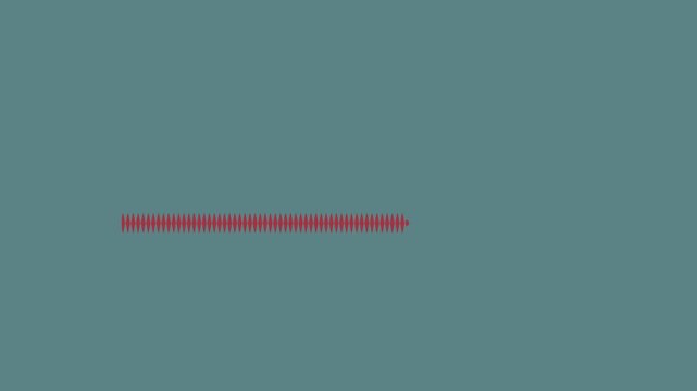 Red Diamond Pattern Progress Bar on Teal Background
