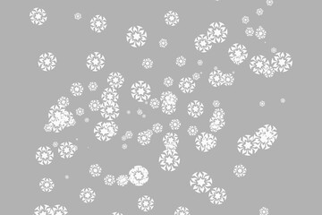 png Snowflake pattern background winter season vector illustration simple flat design for Christmas and holiday concepts