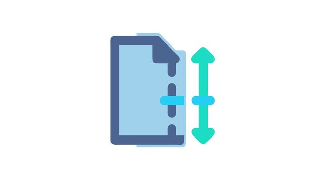 File with vertical adjustment arrows signifying editing settings
