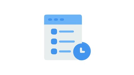 Scheduled tasks management with modern design and icon style