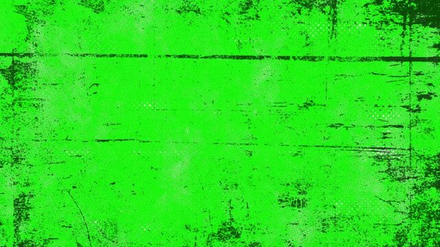 old film noise, grain and scratch on green screen animation ,chroma key retro vintage isolated overlay motion design element