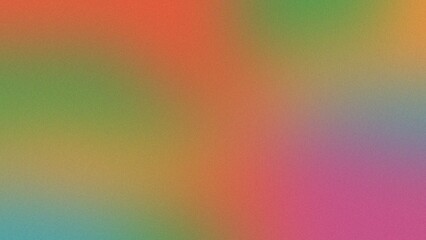 Soft Gradient Background With Orange Green Yellow Pink Hues And Grain Texture abstract