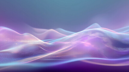 Abstract Flowing Landscape: An ethereal, artistic view of rolling hills in shades of purple and blue, evoking a sense of tranquility and the beauty of nature.