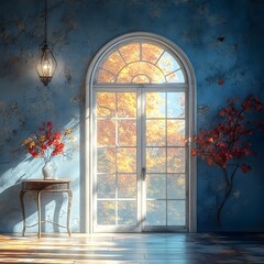 Background vintage wedding generative AI