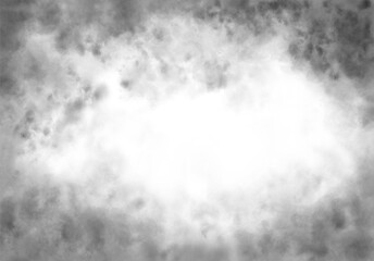 Abstract texture of black smoke and fog on a transparent background. Smoke border, vignette for photos, fog effect for text or space design. Abstract texture of a black and gray wall.