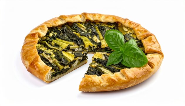 Traditional Croatian Soparnik Chard Pie


