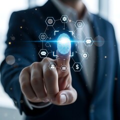 Fingerprint scan provides security for business and personal data