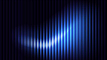 Cybernetic blue gradient with glass effect on black background. Fractal ribbed glass liquid abstract background. Perfect for tech branding, poster, product presentation, advertisement designs