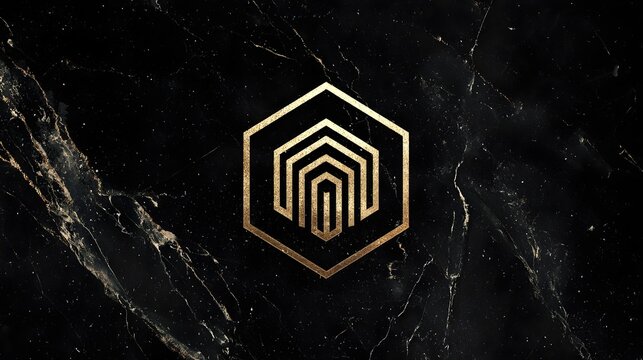 Luxury real estate logo with golden geometric shapes, clean architectural lines. Concept:
Premium real estate branding, modern luxury identity blending architecture, geometry, sophistication.