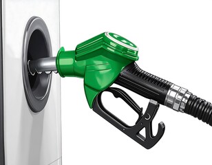 Fuel pump inserting into a gas station nozzle