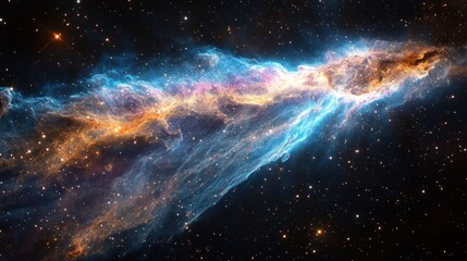 Fototapeta premium Colorful nebula in deep space