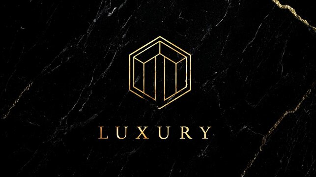 Luxury real estate logo with golden geometric shapes, clean architectural lines. Concept:
Premium real estate branding, modern luxury identity blending architecture, geometry, sophistication.