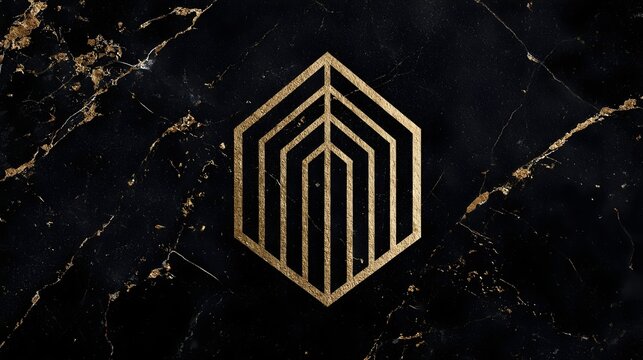 Luxury real estate logo with golden geometric shapes, clean architectural lines. Concept:
Premium real estate branding, modern luxury identity blending architecture, geometry, sophistication.