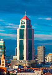 Urban scenery of Zhongshan Road business district in Qingdao, China
