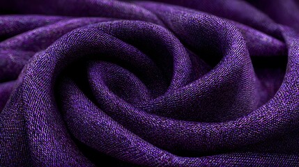 Artisanal Purple Fabric Texture Background with Rich Weave and Natural Artistry for Modern Digital Design