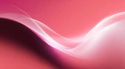 Abstract Soft Pink Background with Gentle Inner Radiant Glow and Flowing Gradient Light Effect