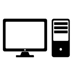 vector computer monitor