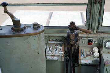 路面電車運転席