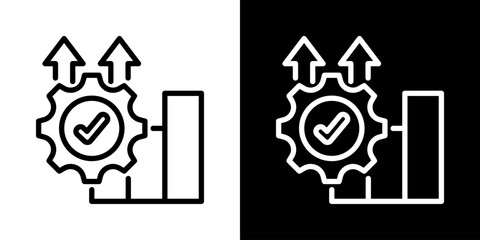 Improvement Icon Of Line Black And White Style 