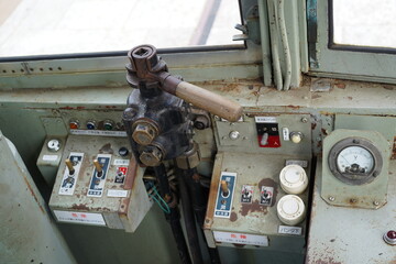 路面電車運転席