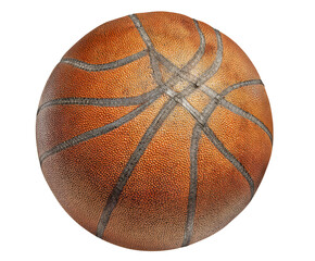 Vintage basketball on a black background