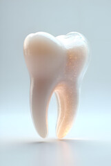 A Perfect, Gleaming Dental Model Symbolizing Health,