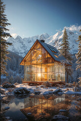 house in the mountains