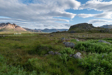 mountains and landscape in Iceland