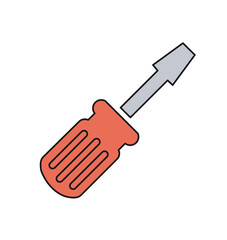 Flathead screwdriver representing essential hand tools for home improvement, maintenance, and various technical tasks