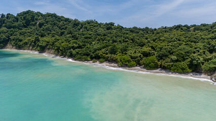 beautiful tropical beach from above