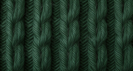 Luxurious green knitted wool texture creates warm, inviting vibes perfect for winter designs and cozy crafts, adding a touch of handmade elegance